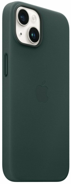 Купить  Apple iPhone 14 Leather Case with MagSafe, forest green (MPP53FE-A)-1.jpg